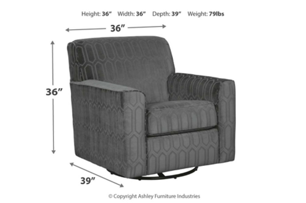 Signature Design by Ashley Zarina Accent Chair-Graphite