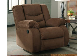 Signature Design by Ashley Tulen Reclining Sofa with Recliner-Chocolate