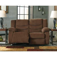 Signature Design by Ashley Tulen Reclining Loveseat and Recliner-Chocolate