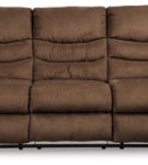 Signature Design by Ashley Tulen Reclining Sofa with Recliner-Chocolate