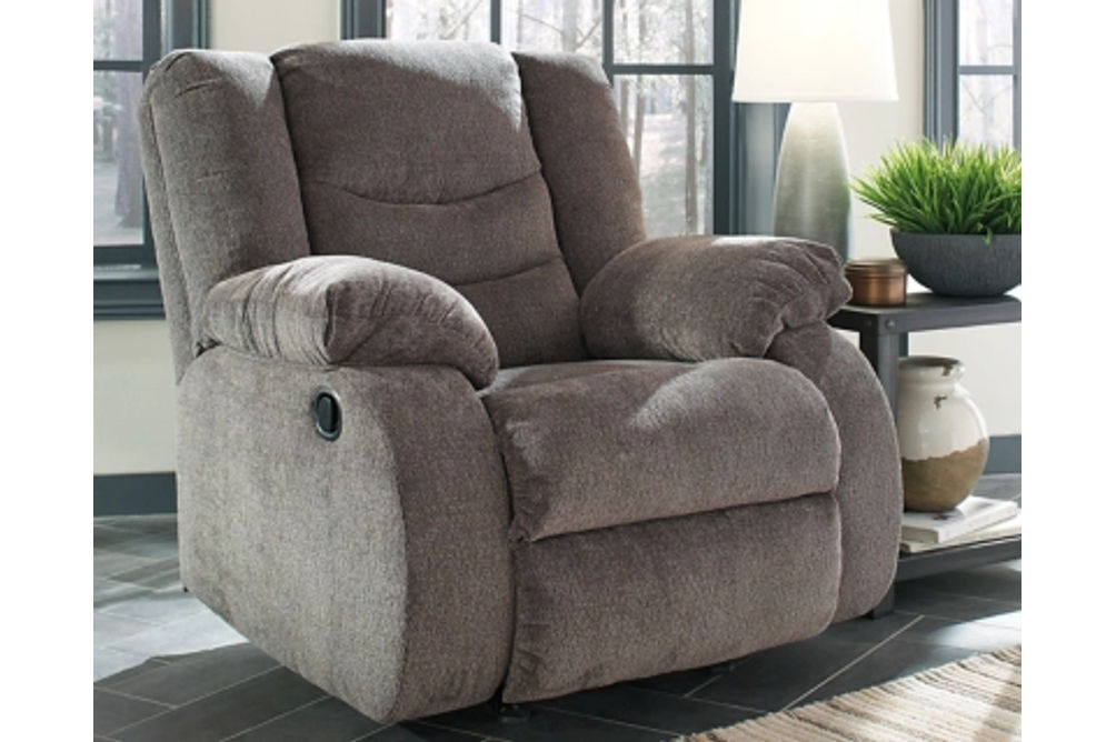 Signature Design by Ashley Tulen Reclining Sofa, Loveseat and Recliner-Gray