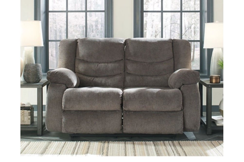 Signature Design by Ashley Tulen Reclining Loveseat and Recliner-Gray