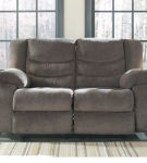 Signature Design by Ashley Tulen Reclining Sofa, Loveseat and Recliner-Gray