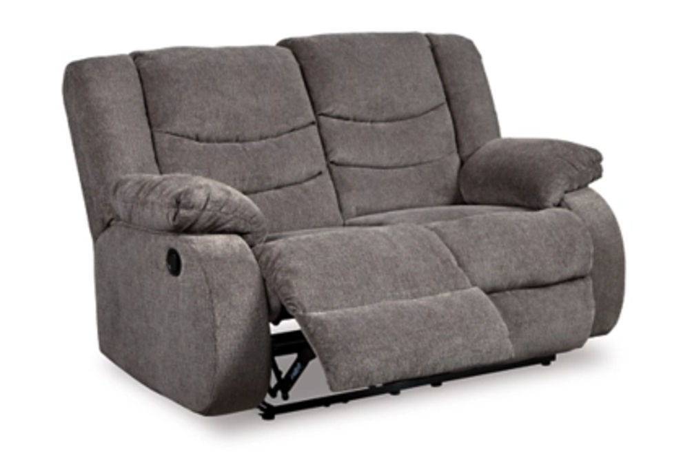 Signature Design by Ashley Tulen Reclining Sofa, Loveseat and Recliner-Gray