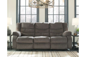 Signature Design by Ashley Tulen Reclining Sofa, Loveseat and Recliner-Gray