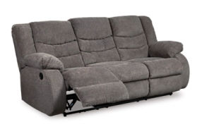 Signature Design by Ashley Tulen Reclining Sofa and Loveseat-Gray