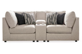 Signature Design by Ashley Kellway 3-Piece Sectional Loveseat-Bisque