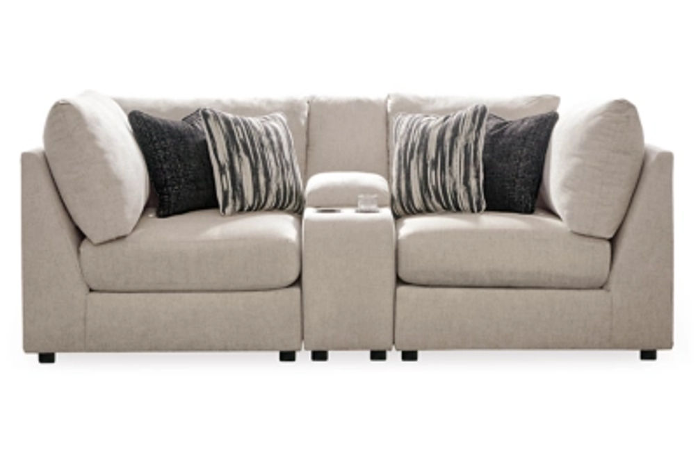 Signature Design by Ashley Kellway 3-Piece Sectional Loveseat-Bisque