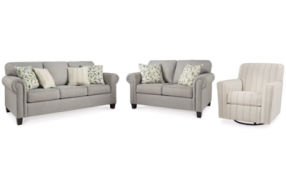 Signature Design by Ashley Alandari Sofa, Loveseat, and Chair-Gray