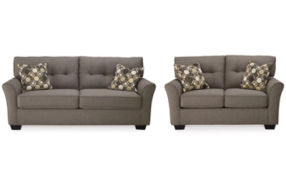 Signature Design by Ashley Tibbee Full Sofa Sleeper and Loveseat-Slate