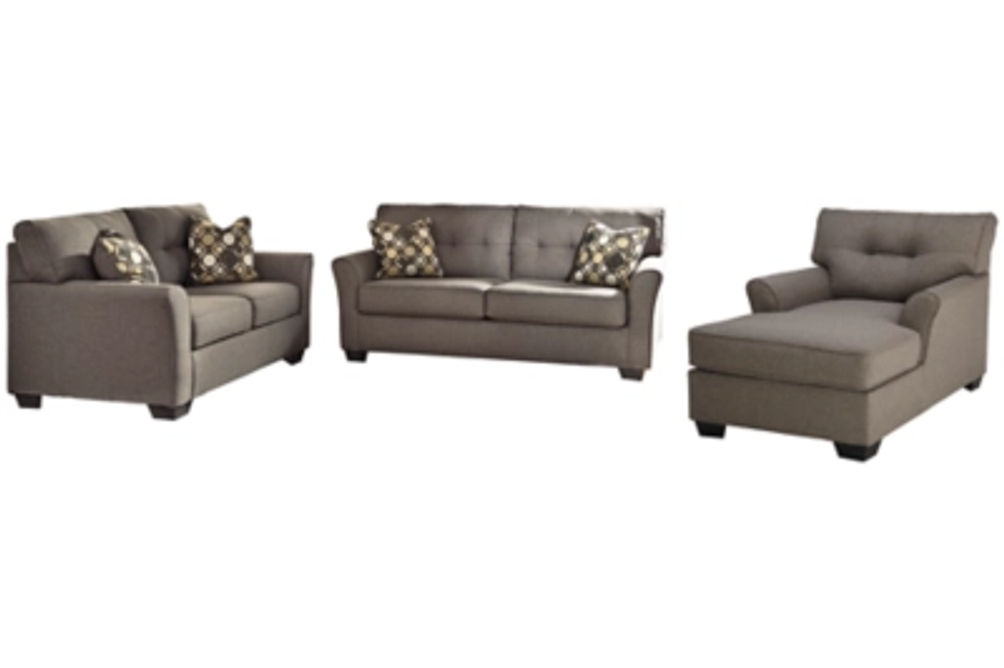 Signature Design by Ashley Tibbee Sofa and Loveseat with Chaise-Slate