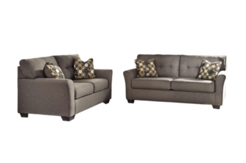 Signature Design by Ashley Tibbee Sofa and Loveseat-Slate