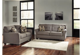 Signature Design by Ashley Tibbee Full Sofa Sleeper and Loveseat-Slate