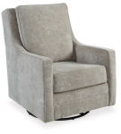 Signature Design by Ashley Kambria Swivel Glider Accent Chair-Pebble