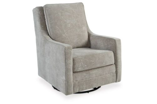 Signature Design by Ashley Kambria Swivel Glider Accent Chair-Pebble