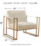 Signature Design by Ashley Kleemore Accent Chair-Cream