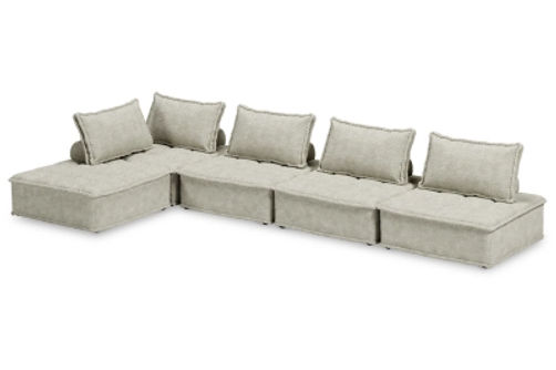 Signature Design by Ashley Bales 5-Piece Modular Seating-Taupe