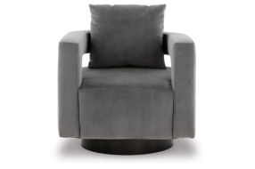 Signature Design by Ashley Alcoma Swivel Accent Chair-Otter