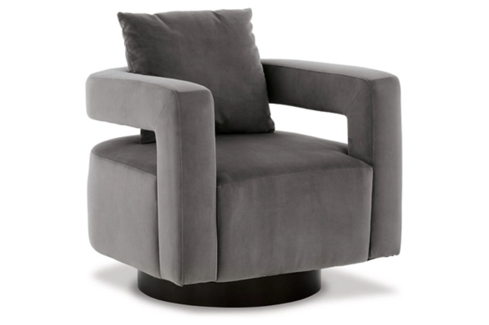 Signature Design by Ashley Alcoma Swivel Accent Chair-Otter