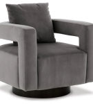 Signature Design by Ashley Alcoma Swivel Accent Chair-Otter
