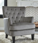 Signature Design by Ashley Romansque Accent Chair-Gray