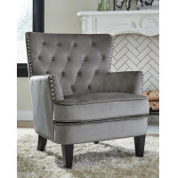 Signature Design by Ashley Romansque Accent Chair-Gray