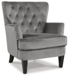 Signature Design by Ashley Romansque Accent Chair-Gray