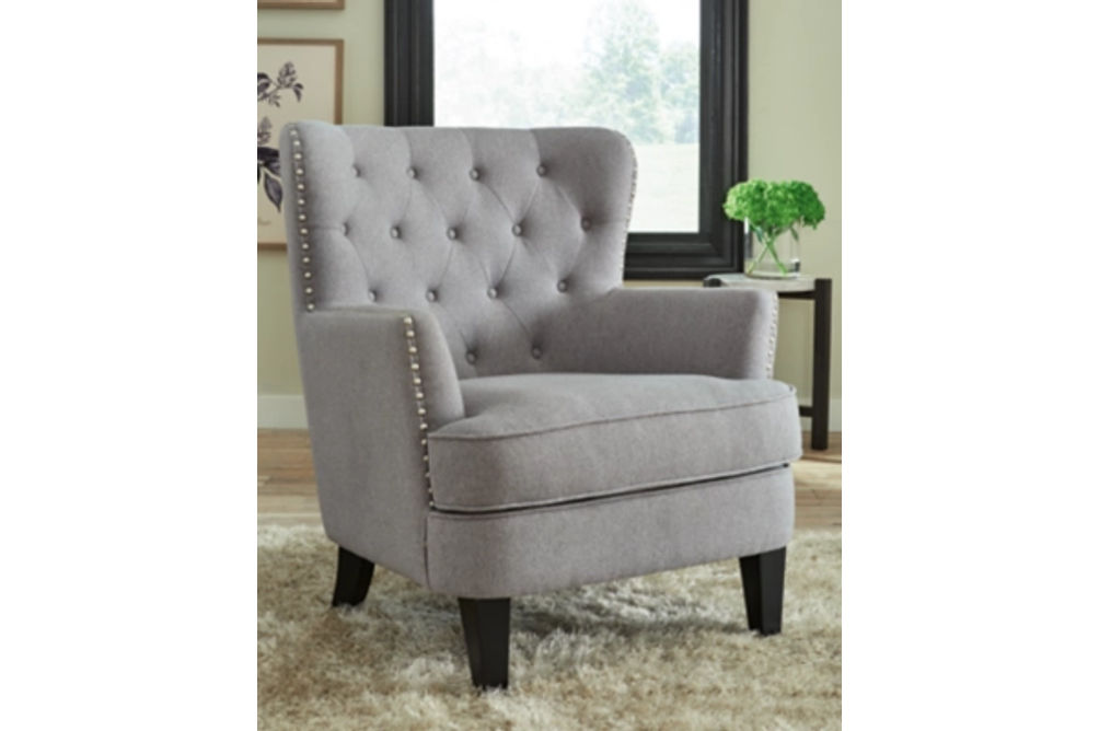 Signature Design by Ashley Romansque Accent Chair-Light Gray