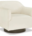 Signature Design by Ashley Phantasm Swivel Accent Chair-Chalk