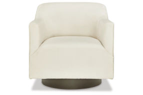 Signature Design by Ashley Phantasm Swivel Accent Chair-Chalk