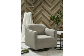 Signature Design by Ashley Phantasm Swivel Accent Chair-Putty