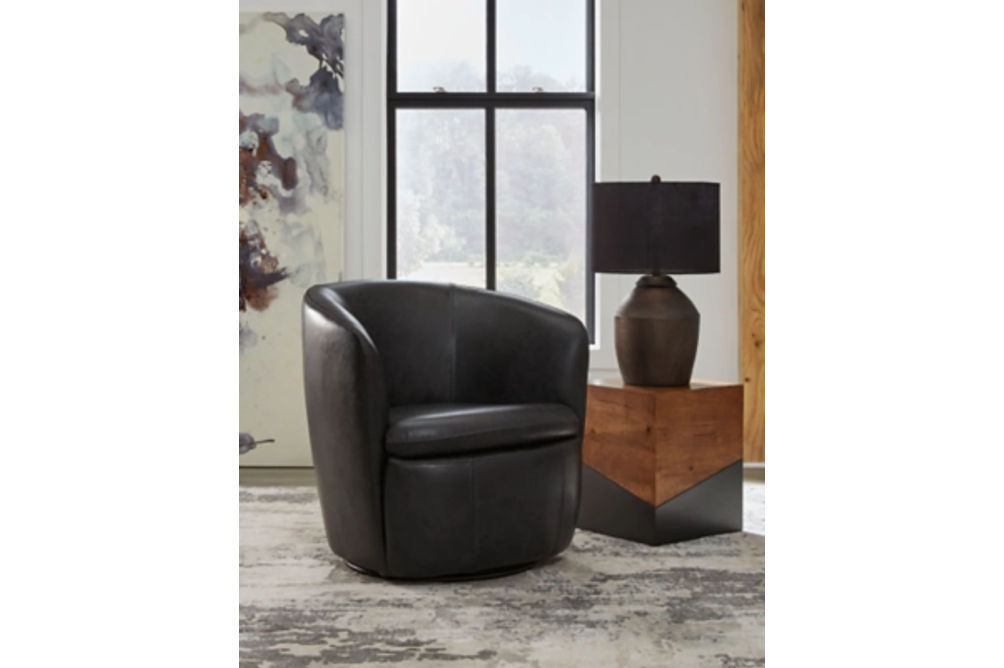 Signature Design by Ashley Kierreys Swivel Chair-Midnight