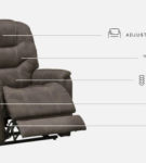 Signature Design by Ashley Ballister Power Lift Recliner-Espresso