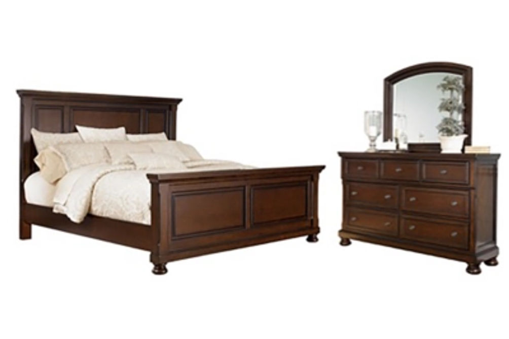 Millennium by Ashley Porter Queen Panel Bed, Dresser and Mirror-