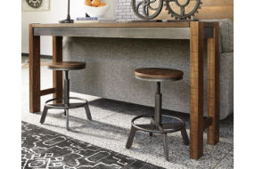 Signature Design by Ashley Torjin Counter Height Dining Table and 2 Barstools-