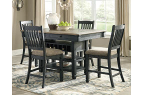 Signature Design by Ashley Tyler Creek Counter Height Dining Table with 4 Bars