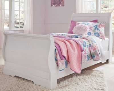 Signature Design by Ashley Anarasia Twin Sleigh Bed-White