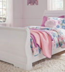 Signature Design by Ashley Anarasia Twin Sleigh Bed and Chest-White