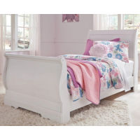 Signature Design by Ashley Anarasia Twin Sleigh Bed and Chest-White