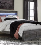 Signature Design by Ashley Baystorm Queen Panel Bed with 2 Storage Drawers-Gra