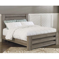 Signature Design by Ashley Zelen Queen Panel Bed and Dresser-Warm Gray