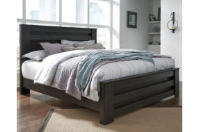 Signature Design by Ashley Brinxton King Panel Bed-Charcoal