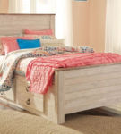 Signature Design by Ashley Willowton Full Panel Bed with 2 Storage Drawers