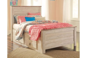 Signature Design by Ashley Willowton Full Panel Bed with 2 Storage Drawers