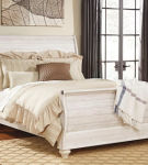 Signature Design by Ashley Willowton Queen Sleigh Bed-Whitewash