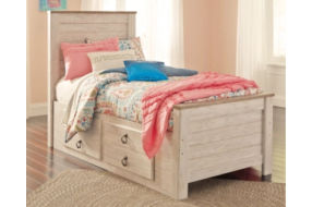 Signature Design by Ashley Willowton Twin Panel Bed with 2 Storage Drawers
