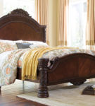 Millennium by Ashley North Shore Queen Panel Bed-Dark Brown