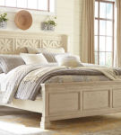 Signature Design by Ashley Bolanburg California King Panel Bed-Antique White