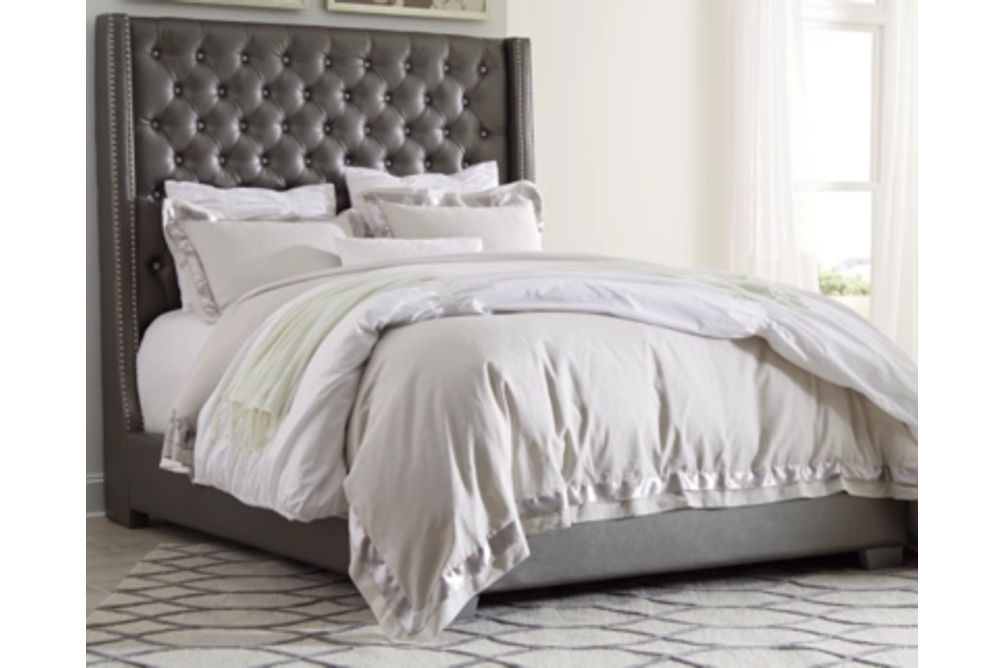 Signature Design by Ashley Coralayne King Upholstered Bed-Gray