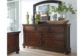 Millennium by Ashley Porter Queen Panel Bed, Dresser, Mirror and Nightstand